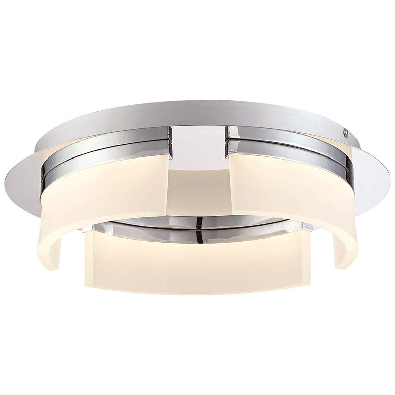 Image 2 Eurofase Bria 15" Wide Chrome LED Ceiling Light