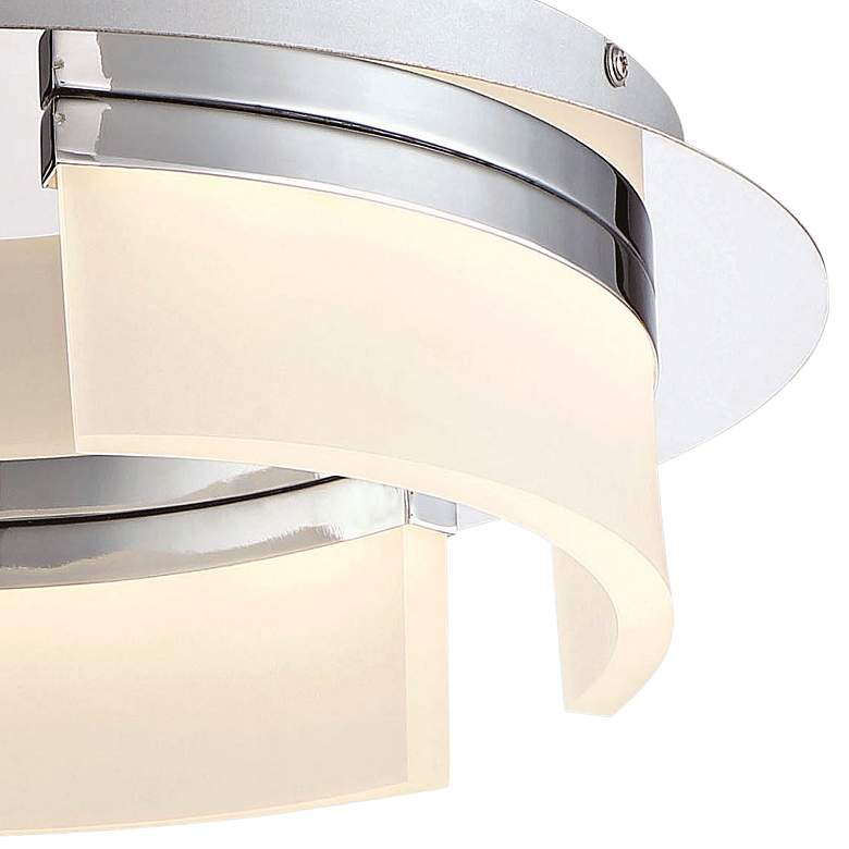 Image 3 Eurofase Bria 15" Wide Chrome LED Ceiling Light more views