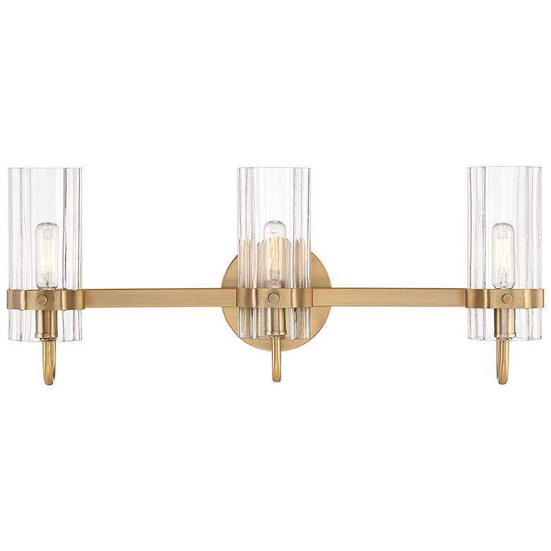 Image 1 Eurofase Brook 22" Wide Gold 3-Light Vanity Bath Light