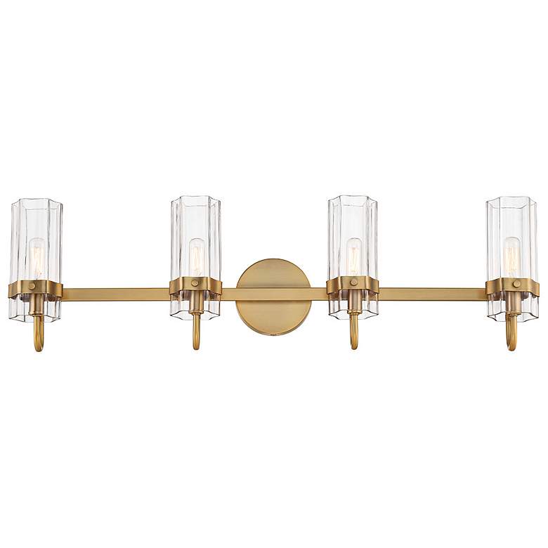 Image 3 Eurofase Brook 31" Wide Brass 4-Light Bath Light more views