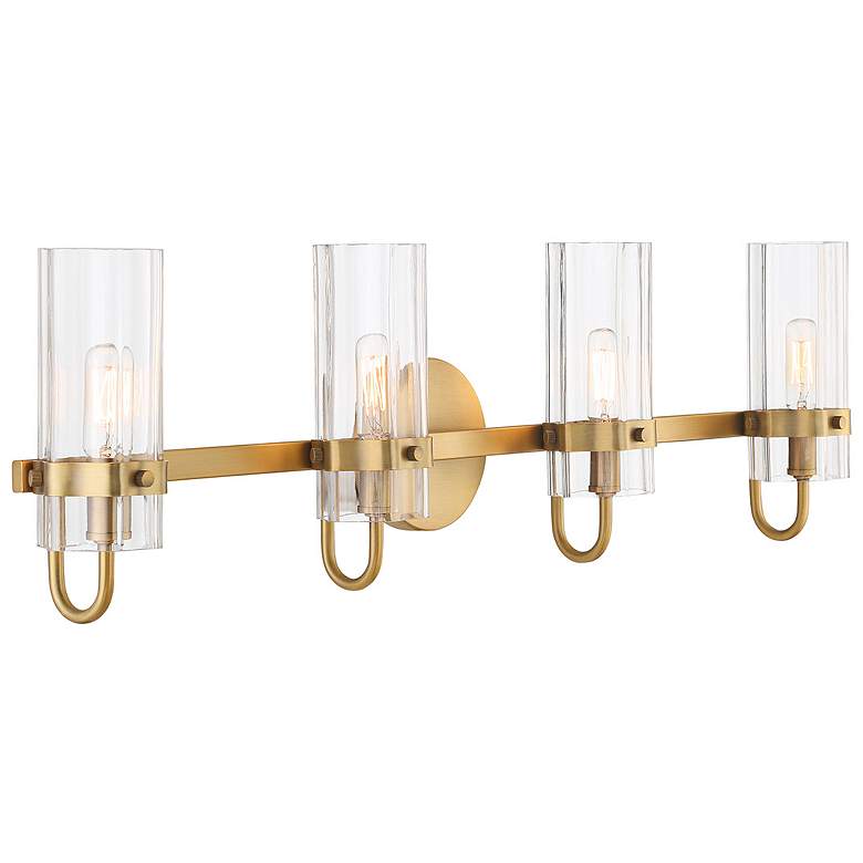 Image 6 Eurofase Brook 31" Wide Brass 4-Light Bath Light more views