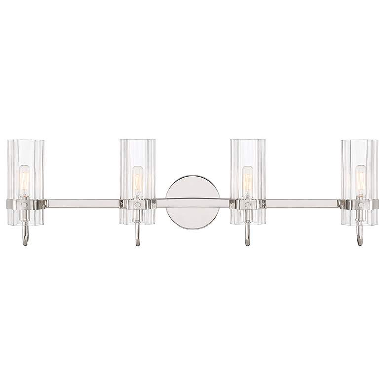 Image 1 Eurofase Brook 31" Wide Chrome 4-Light Vanity Bath Light