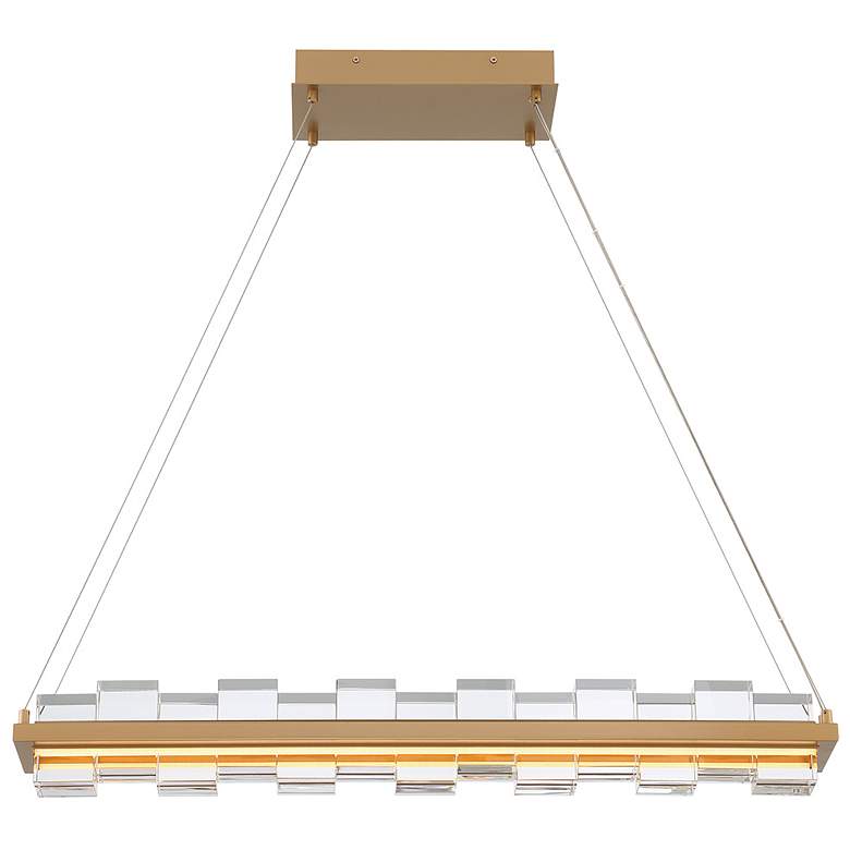 Image 1 Eurofase Bruco 2 Light Island Chandelier in Gold