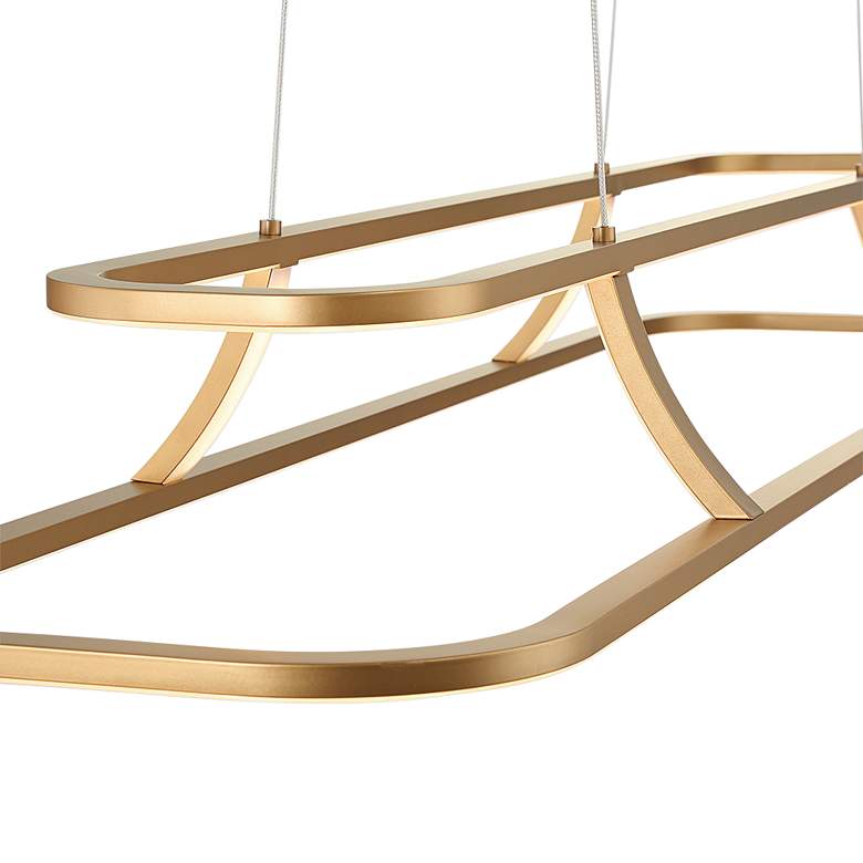 Image 3 Eurofase Cadoux 44" Wide Coffee Gold Modern LED Linear Chandelier more views