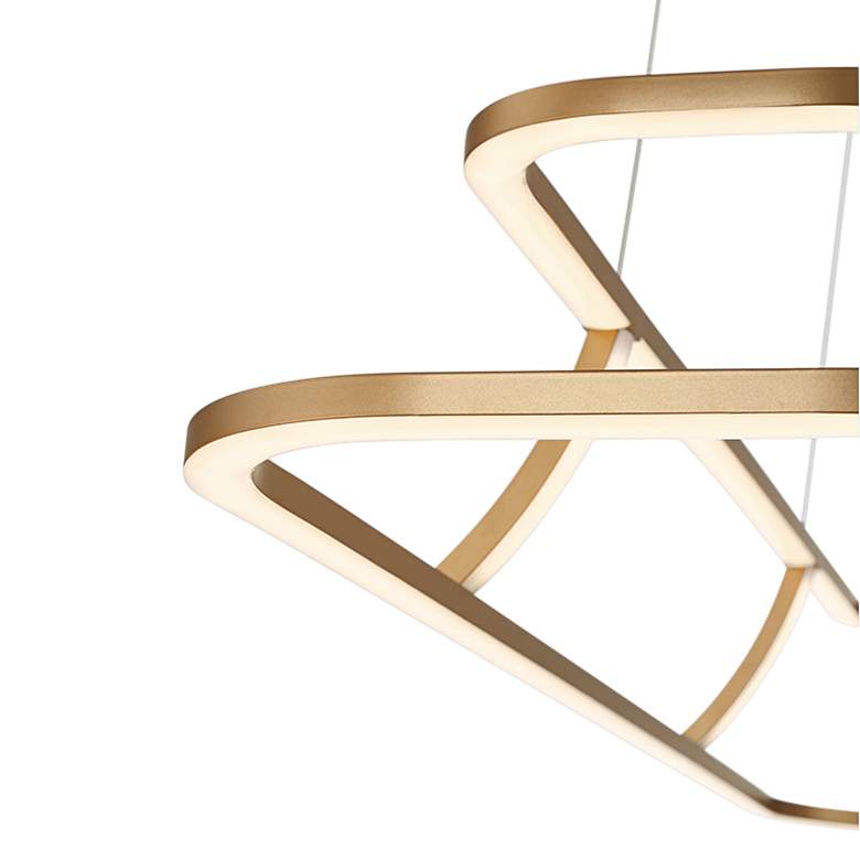 Image 4 Eurofase Cadoux 44" Wide Coffee Gold Modern LED Linear Chandelier more views