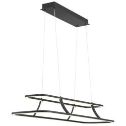 Eurofase Cadoux 5 In. x 11.75 In. Integrated LED Chandelier in Black