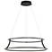 Eurofase Cadoux 7 In. x 30 In. Integrated LED Chandelier in Black