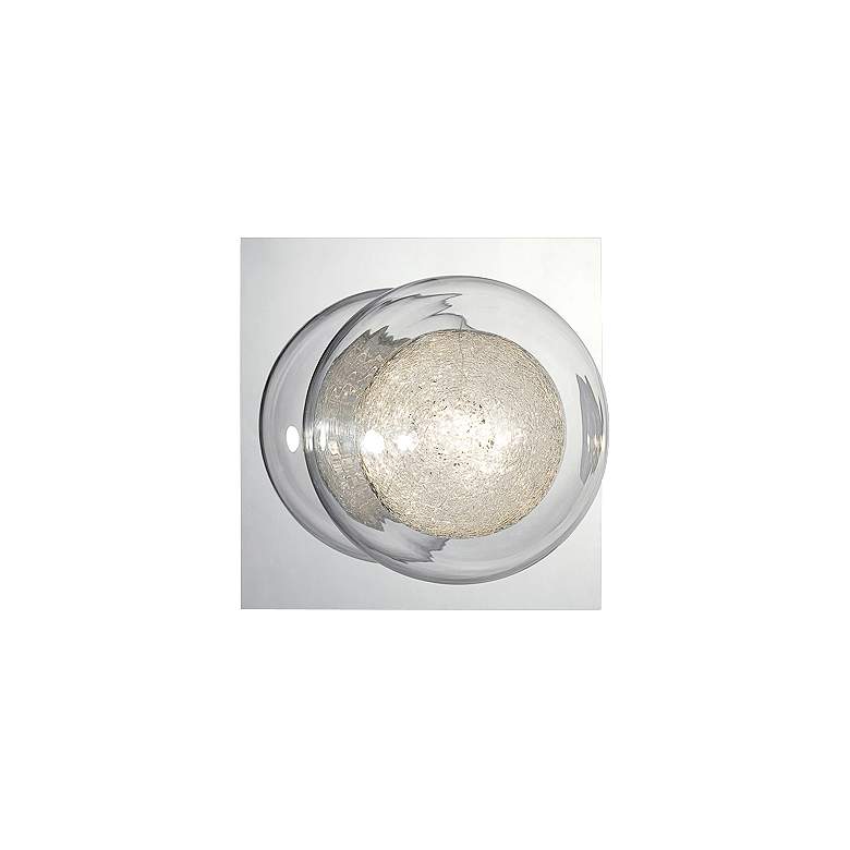 Image 1 Eurofase Cambria 4 3/4 inchH Clear Glass Chrome Wall Sconce