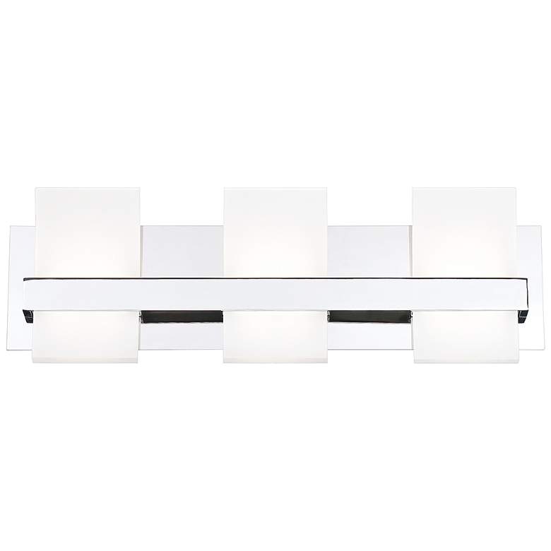 Image 1 Eurofase Cambridge 21 1/4 inchW Chrome 3-Light LED Bath Light