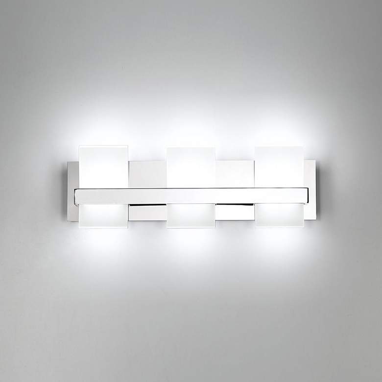 Image 2 Eurofase Cambridge 21 1/4"W Chrome 3-Light LED Bath Light more views