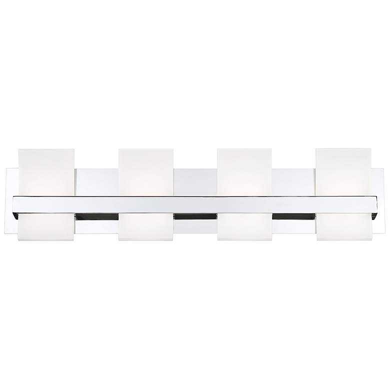 Image 1 Eurofase Cambridge 28 3/4"W Chrome 4-Light LED Bath Light