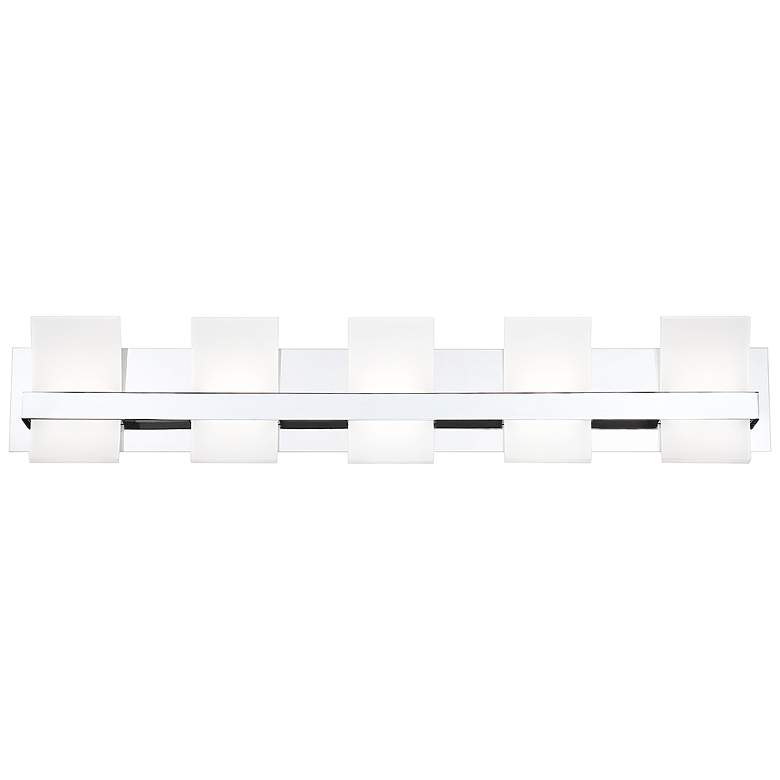 Image 1 Eurofase Cambridge 36 1/4"W Chrome 5-Light LED Bath Light