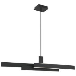 Eurofase Cameno 45" Wide Matte Black LED Modern Linear Chandelier