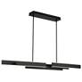 Eurofase Cameno 55" Wide Matte Black LED Linear Chandelier