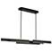 Eurofase Cameno 55" Wide Matte Black LED Linear Chandelier