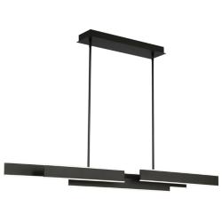 Eurofase Cameno 55" Wide Matte Black LED Linear Chandelier