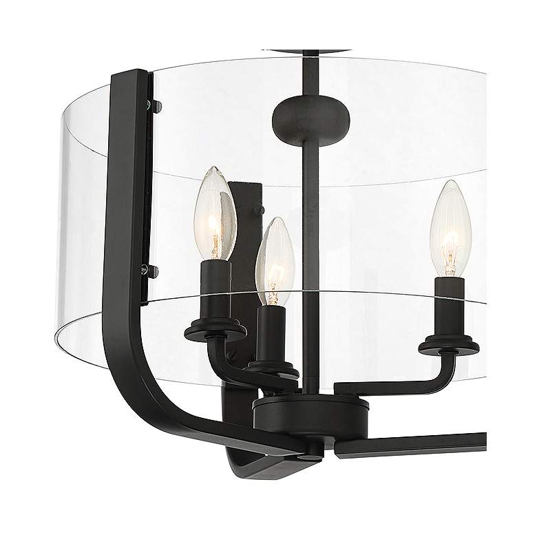 Image 3 Eurofase Campisi 16 inch Wide Black 3-Light Ceiling Light more views