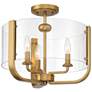 Eurofase Campisi 16" Wide Brass 3-Light Ceiling Light