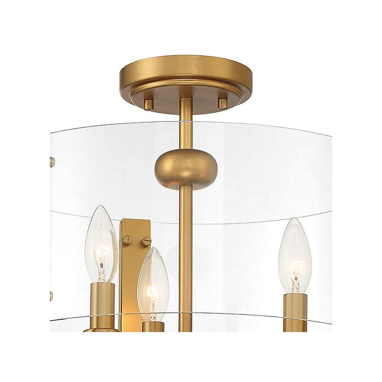 Image 4 Eurofase Campisi 16" Wide Brass 3-Light Ceiling Light more views