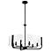 Eurofase Campisi 22.50 In. x 28 In. Chandelier in Black