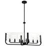 Eurofase Campisi 35 1/4" Wide Matte Black 8-Light Chandelier