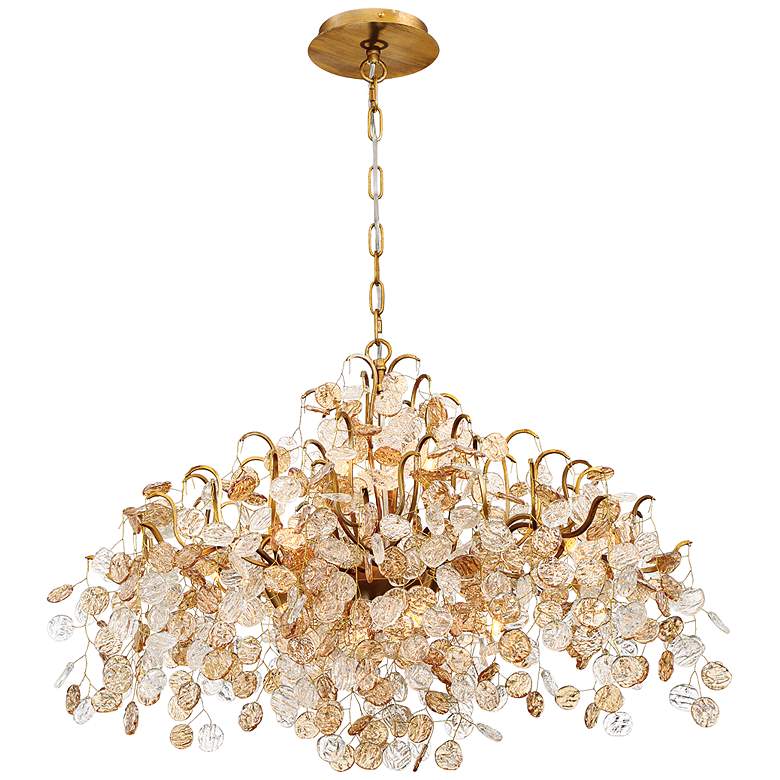 Image 2 Eurofase Campobasso 26 inch Wide Gold 8-Light Chandelier