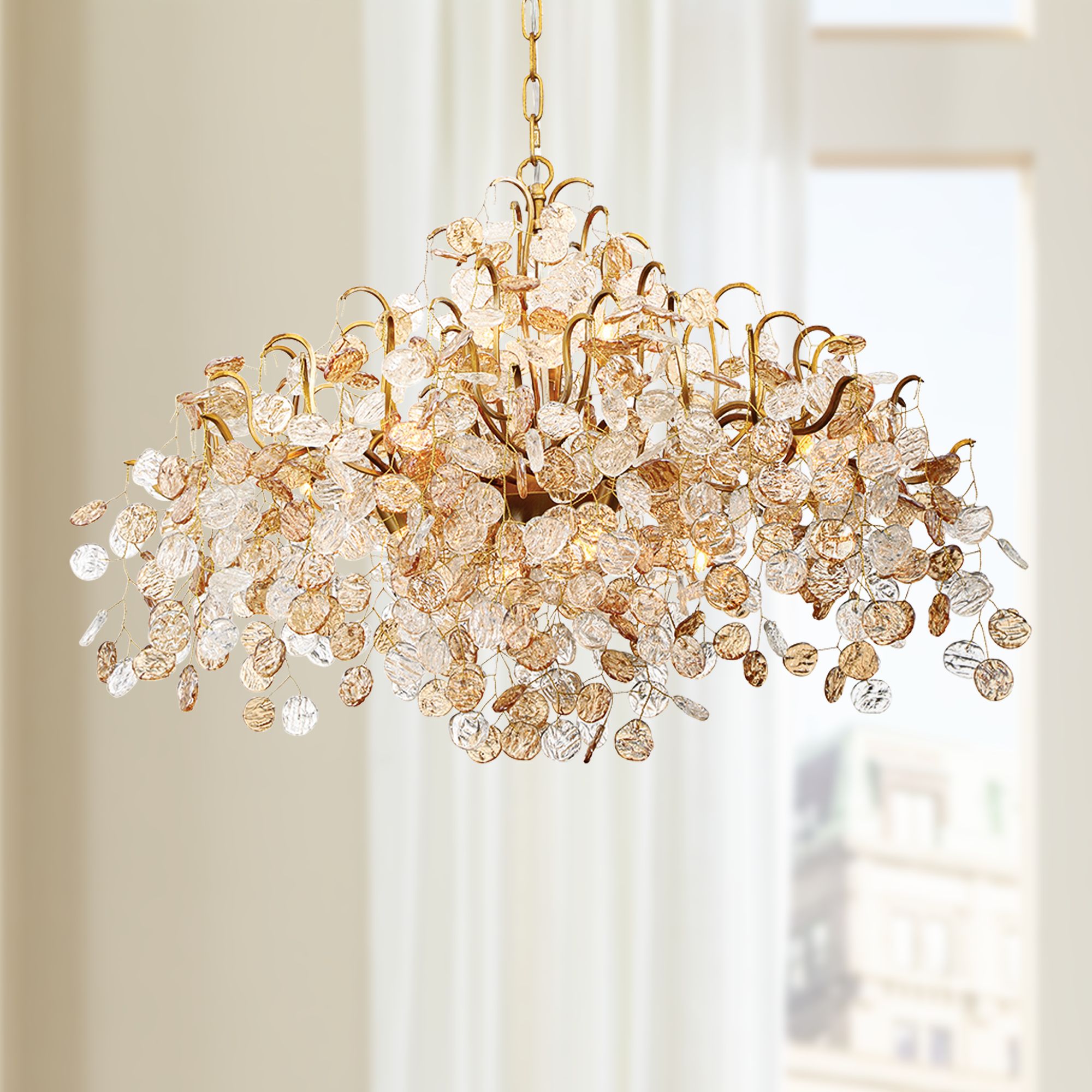 gold 8 light chandelier