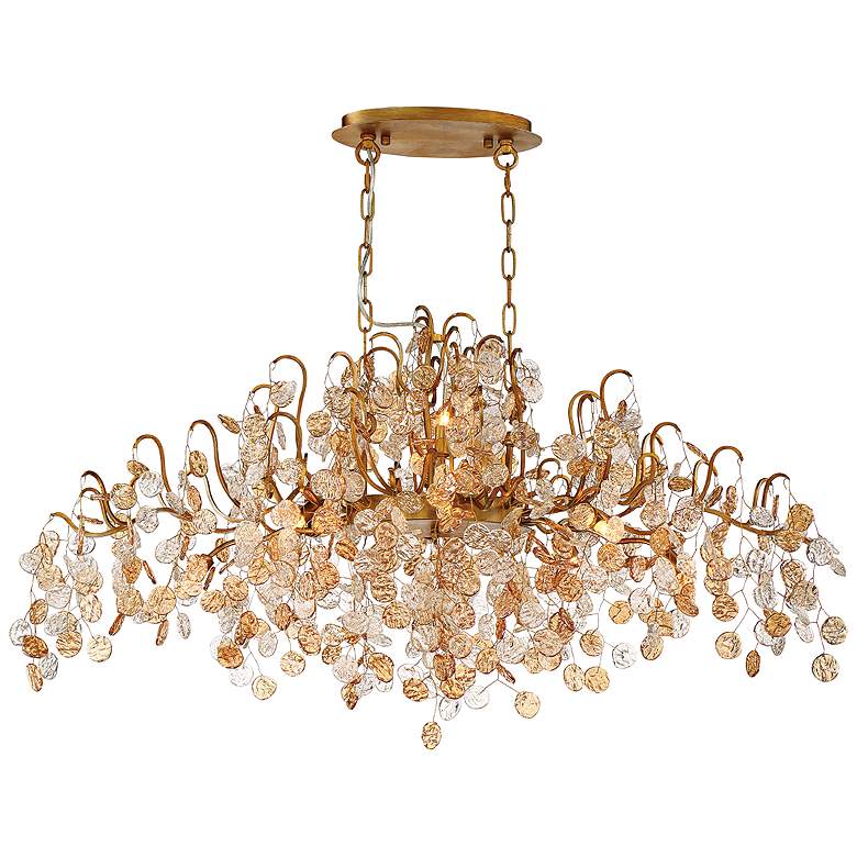 Image 2 Eurofase Campobasso 45 inch Wide Gold 10-Light Chandelier