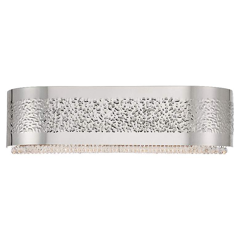 Image 1 Eurofase Cara 20" Wide Snow Glass Satin Nickel Bath Light