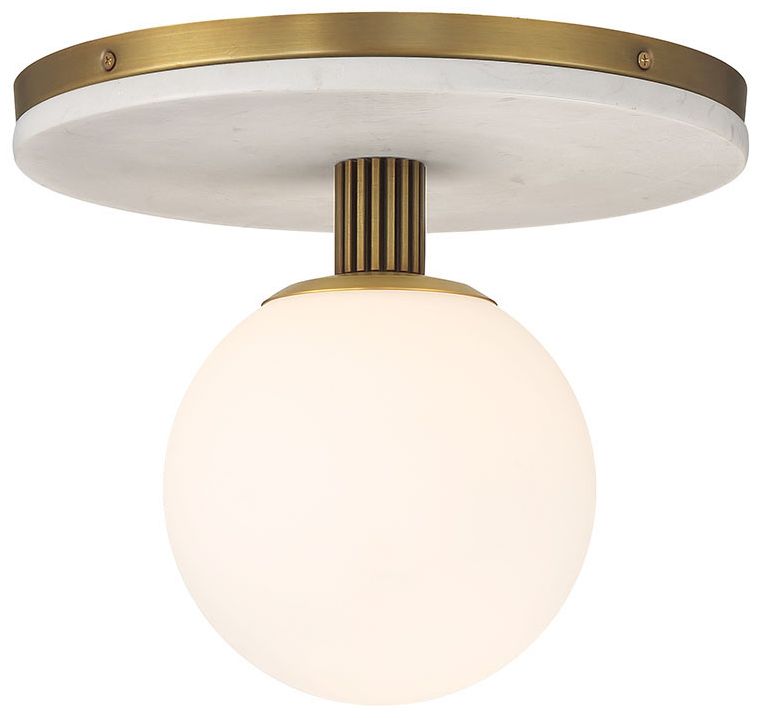 Image 3 Eurofase Carnagie 12" Integrated LED Flush Mount in Antique Brass more views
