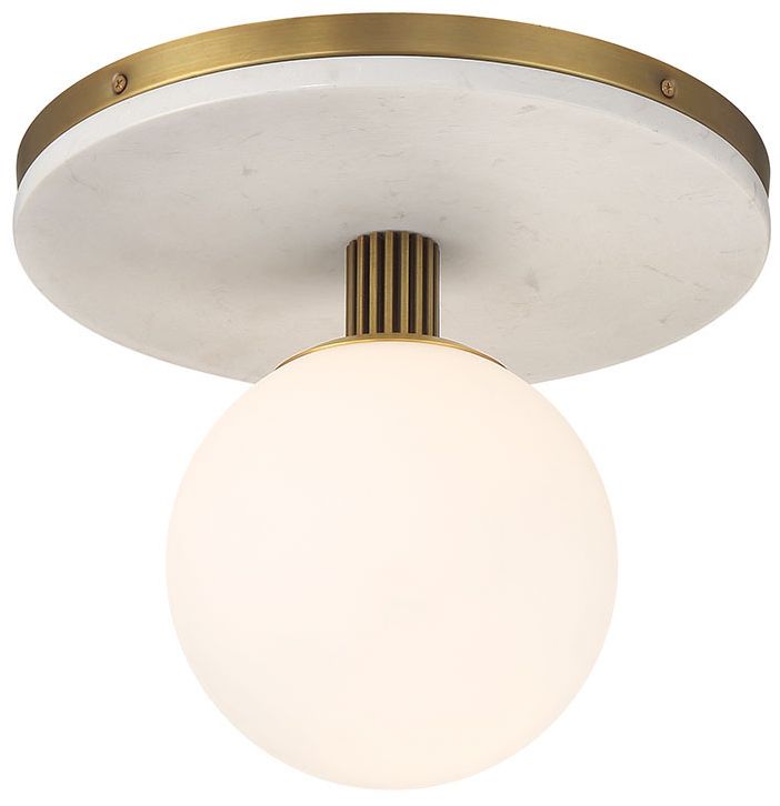 Image 4 Eurofase Carnagie 12" Integrated LED Flush Mount in Antique Brass more views
