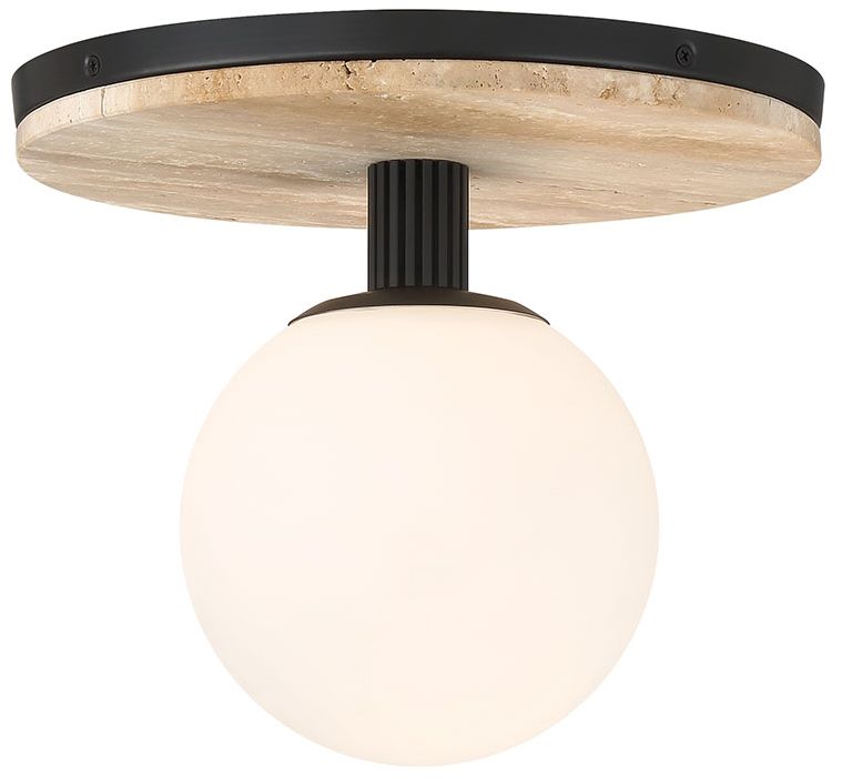 Image 3 Eurofase Carnagie 12" Integrated LED Flush Mount, Matte Black Finish more views