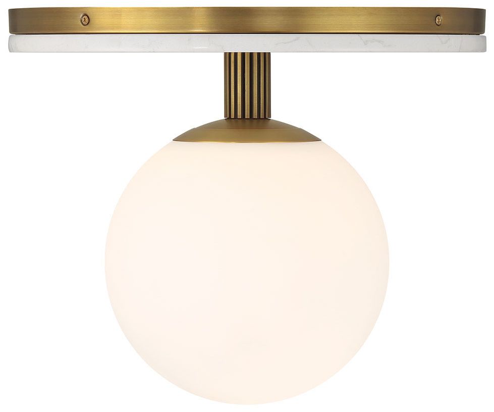 Image 3 Eurofase Carnagie 15" Integrated LED Flush Mount, Antique Brass more views