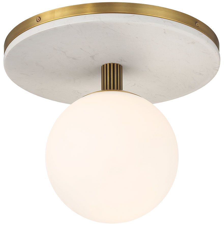 Image 4 Eurofase Carnagie 15" Integrated LED Flush Mount, Antique Brass more views