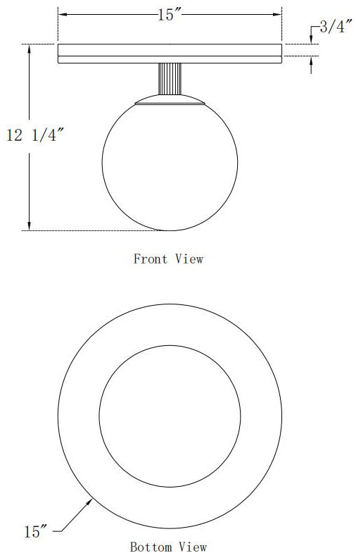Image 5 Eurofase Carnagie 15" Integrated LED Flush Mount in Matte Black more views