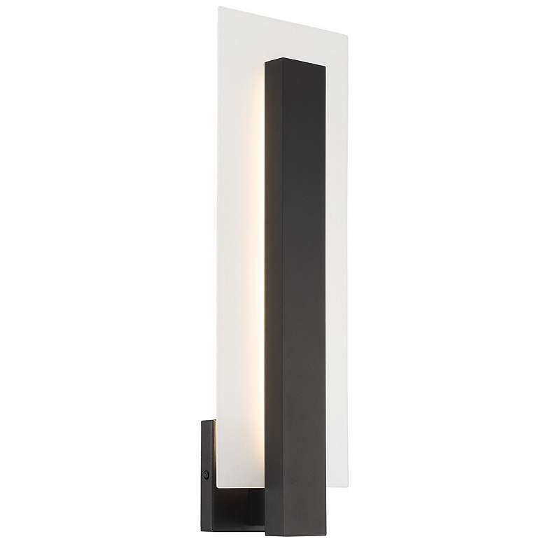 Image 1 Eurofase Carta 1 Light 22 inch Sconce in Black