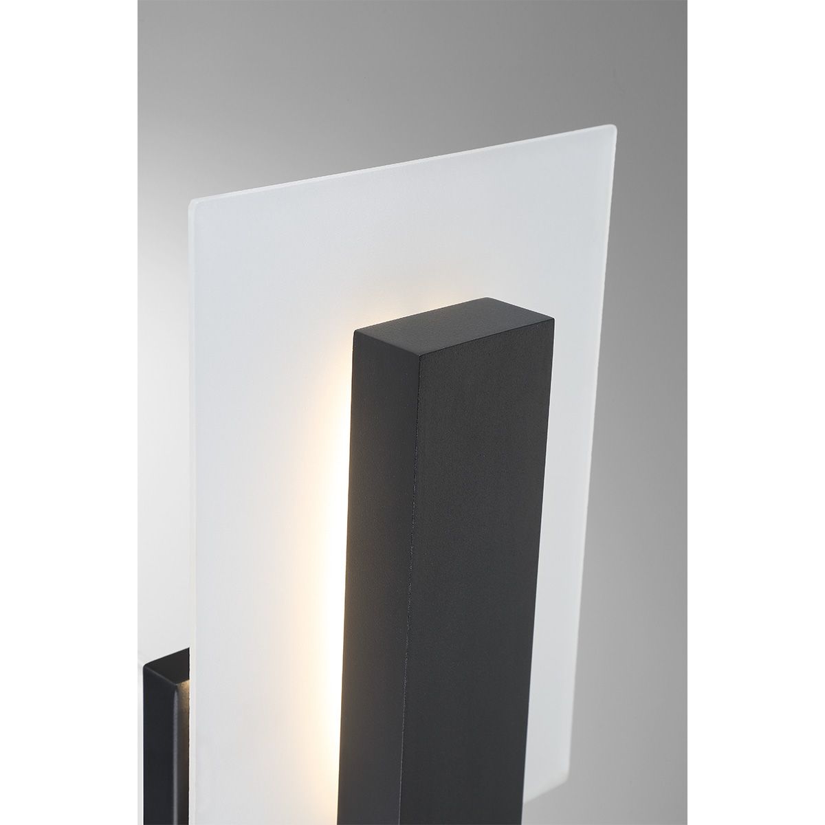 Image 2 Eurofase Carta 12" High Black Metal LED Outdoor Wall Sconce more views