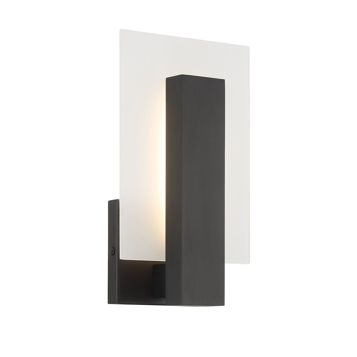 Image 3 Eurofase Carta 12" High Black Metal LED Outdoor Wall Sconce more views