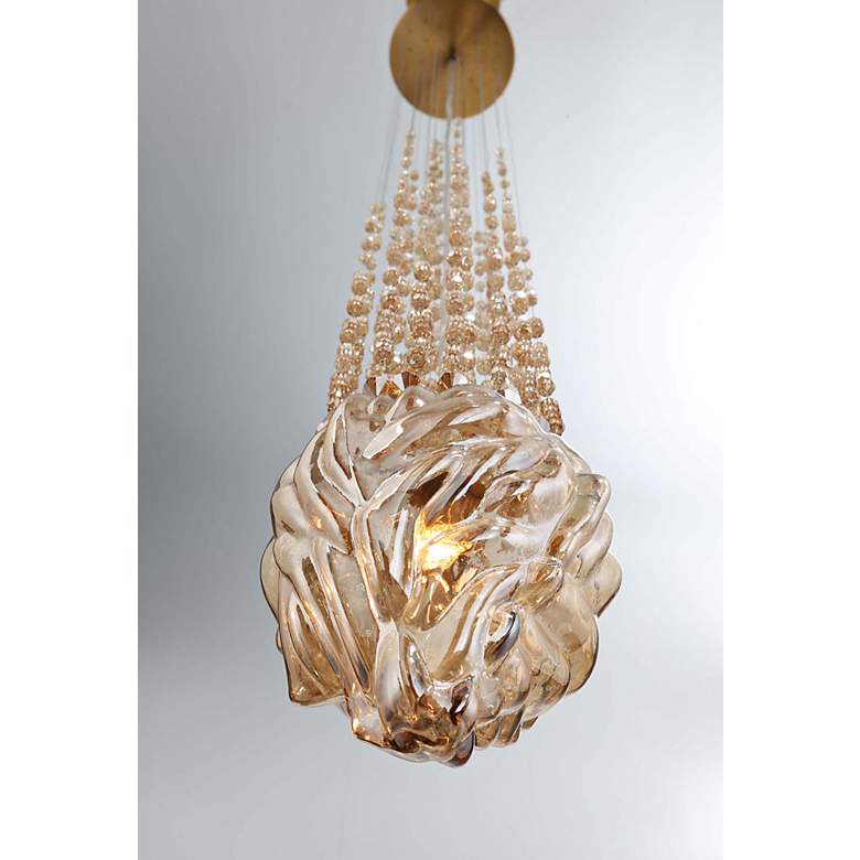 Image 2 Eurofase Cascata 42" Wide Polished Gold 7-Light Chandelier more views