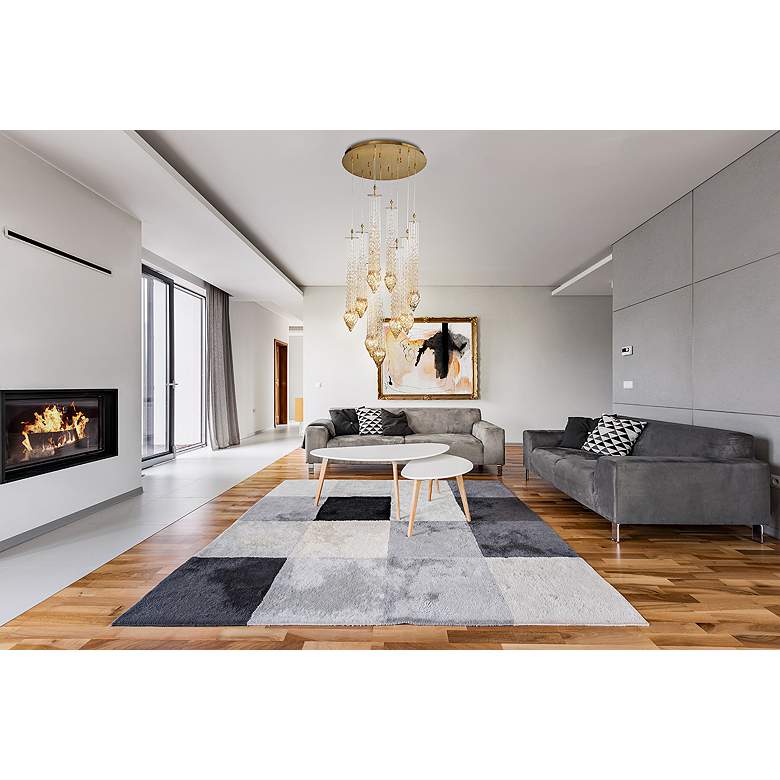 Image 5 Eurofase Cascata 42" Wide Polished Gold 7-Light Chandelier more views