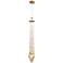 Eurofase Cascata 6" Wide Bronze Crystal Mini Pendant