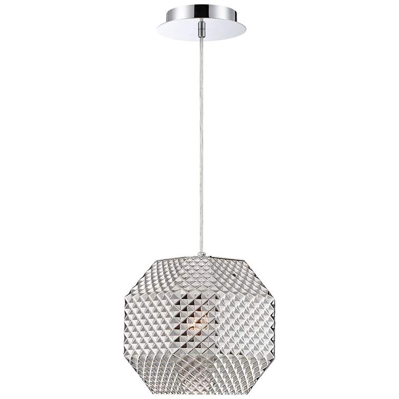 Image 1 Eurofase Catalda 9" Wide Smoke Glass Mini Pendant