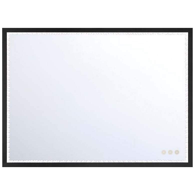Image 1 Eurofase Cerissa Anodized Black 22" x 30" LED Wall Mirror