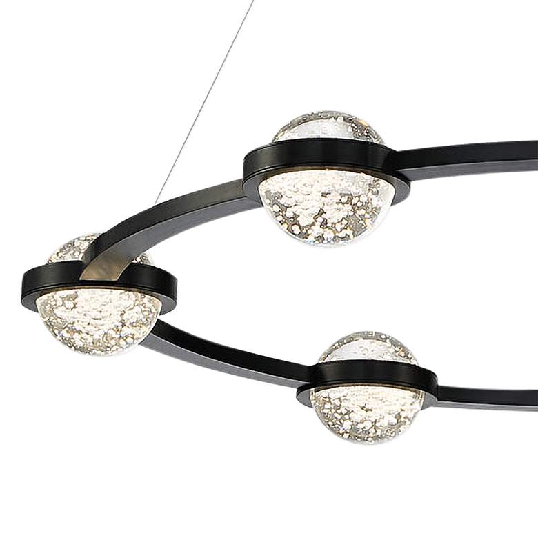 Image 3 Eurofase Circolo 35 1/2" Wide Black 6 Light LED Chandelier more views