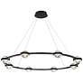 1_Eurofase Circolo 35 1/2" Wide Black 8 Light LED Chandelier