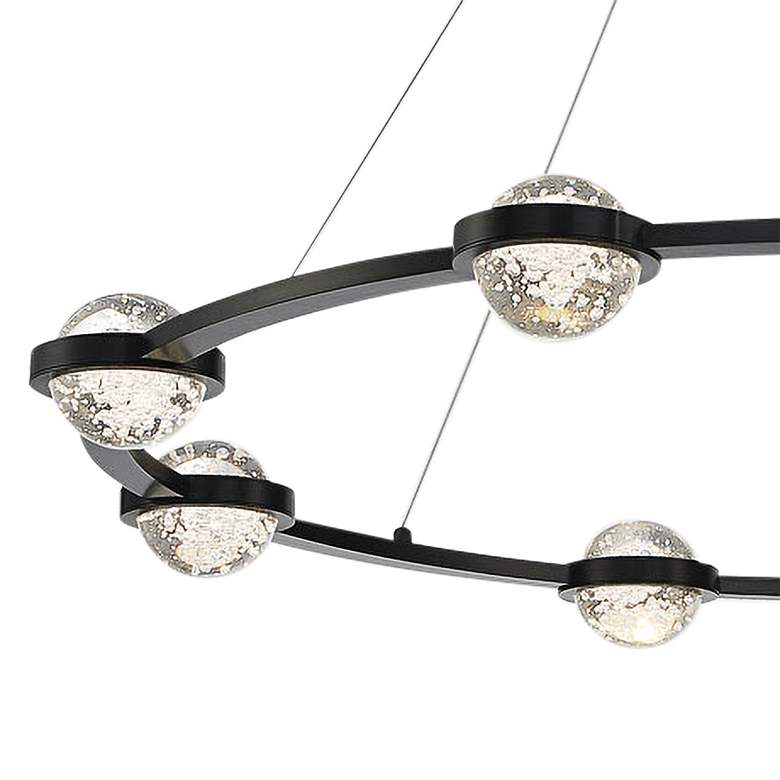 Image 2 Eurofase Circolo 35 1/2" Wide Black 8 Light LED Chandelier more views