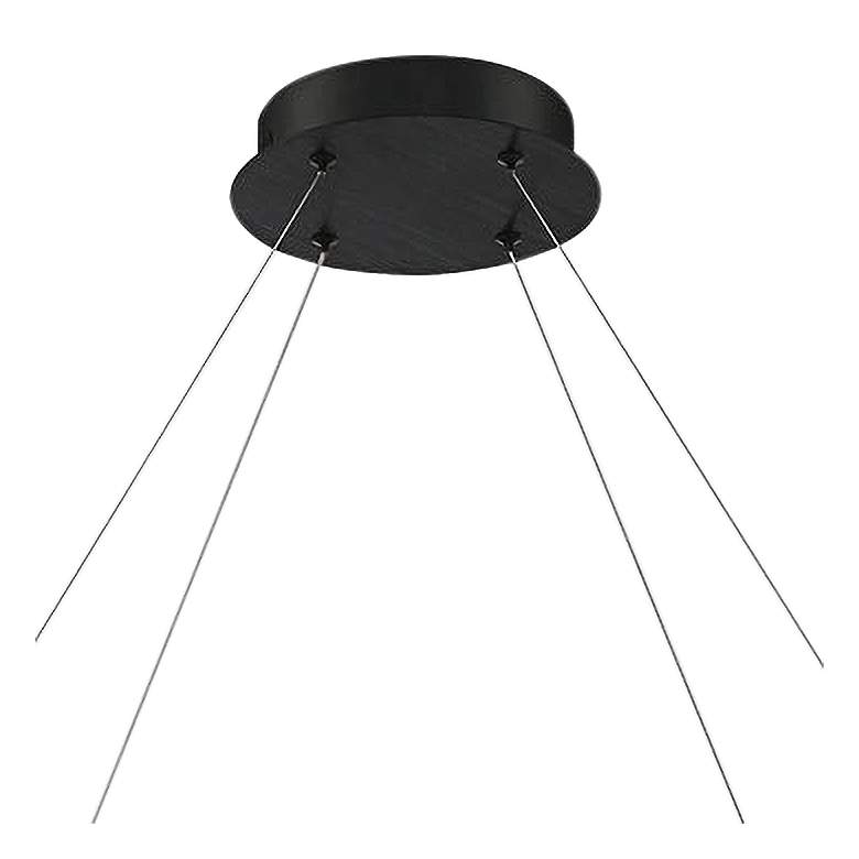 Image 3 Eurofase Circolo 35 1/2" Wide Black 8 Light LED Chandelier more views