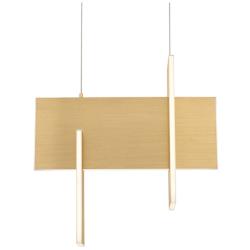 Eurofase Coburg 14 In. x 23 In. Pendant in Anodized Gold