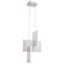 1_Eurofase Coburg 14" Wide Anodized Silver LED Pendant Light