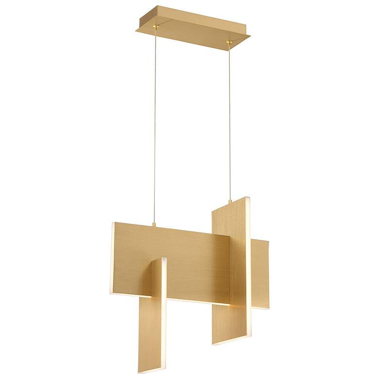 Image 1 Eurofase Coburg 20" Wide Gold LED Pendant Light